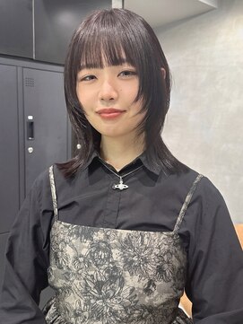 シャルムバイケンジ(Charm.by KENJE) 前髪イメチェンピンクベージュアンブレラカラークールショート