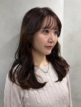 ディーエイチ ハル アヴェダ(Dh-HAL-AVEDA) 大人可愛い/韓国風/ピンクブラウン/顔周りカット/ AVEDA