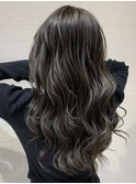 大人レイヤーカット白髪ぼかし脱白髪染め40代50代60代
