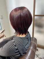 アールサロン アネックス 名駅(Rr SALON ANNEX)&nbsp;艶ピンクブラウン×くびれショート