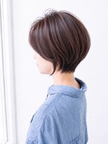 ムーンジェジェ(moon jeje)&nbsp;大人ナチュラルレイヤー丸みショートボブ 30代40代50代 担当柴立