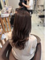 ロハスバイケンジ(LOHAS by KENJE) 柔らかブラウン×コテ巻き風パーマで大人可愛いロングヘア♪