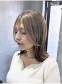 ベージュ/CITY/本八幡/ケアブリーチ/ハイライト/デザインカラー
