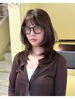 ローレンアオ(LOREN AO)&nbsp;ハッシュカット/グレージュ/デザインカラー/矢場町