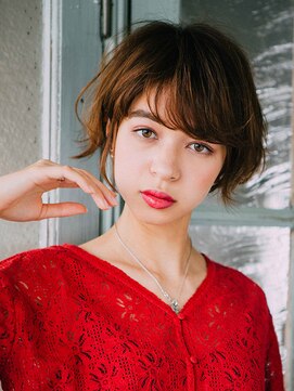美容室 モンクール 亀戸店(Mon Coeur) 短めバングと外ハネでカジュアルキュートに～ハピクルオーラ