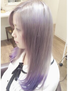ヘアリゾートエーアイ 浅草店(hair resort Ai) グレージュアッシュで艶カール