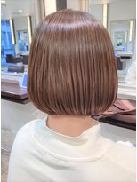 タヤ 麹町店(TAYA)&nbsp;大人気☆まろやかベージュ×切りっぱなし丸みボブ