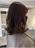 春カラーのミディアムボブ☆
