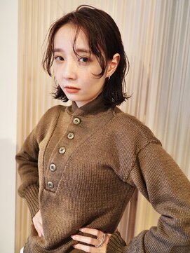 ソーイ ヘアー 平尾(soi hair) 平尾【soi・ソーイ】タイトにスタイリングしたウェーブボブ