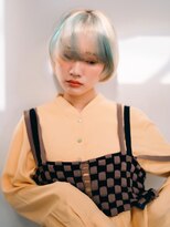 アグ ヘアー ジュジュ 北千住店(Agu hair juju)&nbsp;マッシュショートボブ　デザインカラー2