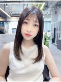  20代30代40代　髪質改善系美艶ストレート［銀座・前髪］
