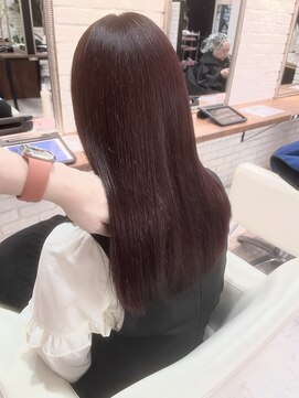 シュガー ヘアアンドネイル 仙台(SUGAR) イロジカケカラー◎ブリーチなしダブルカラー◎チェリーブラウン