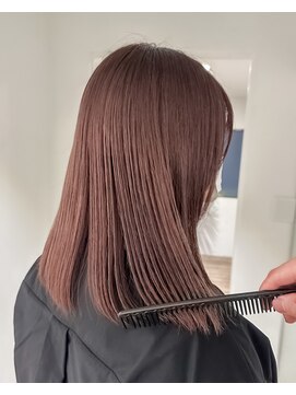 ゴウトゥデイ 横須賀店(GO TODAY) ピンクブラウン / 切りっぱなしロブ