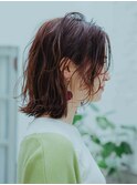 ふんわりミディアムスタイル