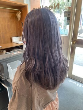 ネオリーブアイム 横浜西口店(Neolive aim) ラベンダーグレージュ ブリーチ ハイトーン【横浜】