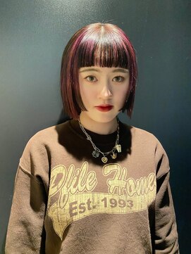 ロベック フジガオカ(LOBEC fujigaoka) 顔まわりプツッとボブ