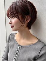 ミンクス渋谷スマートサロン(MINX shibuya smart salon) 【MINX】くびれヘアアプリコットオレンジハイライトカラー渋谷