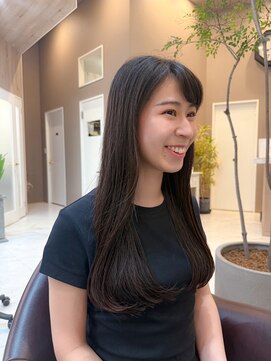ユウヘアー 千代田橋店(U Hair) 艶髪ロング/自然なストレート/髪質改善/トリートメント