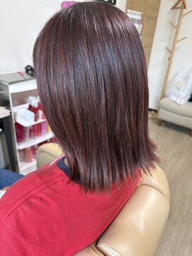 オハナ(ohana) ボルドーカラー×外ハネ