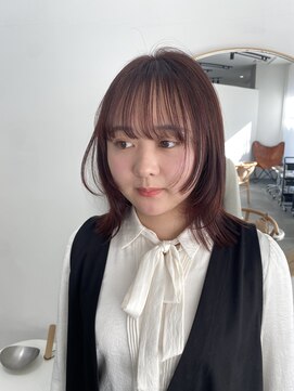 ディッシィ 立川(D'ICI) "CHIHIRO"レイヤーボブ×ピンクブラウン