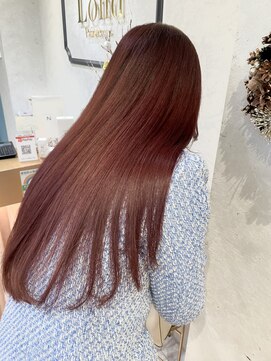 ロンドシエル 横浜(Lond ciel) ブリーチなしダブルカラー/暖色/ピンクブラウン