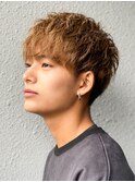 ダブルカラー/ブリーチ/ミルクティー/ヘアカラー/men's