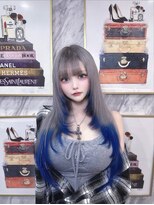 ラピス 大阪アメ村店(Lapis)&nbsp;心斎橋エクステ/シルバーカラー/ブリーチカラー