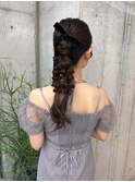 名古屋ヘアセット/早朝ヘアセット/編みおろしヘア