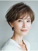 クラゲヘアー/小顔/ココアベージュ/オリーブグレー/川西