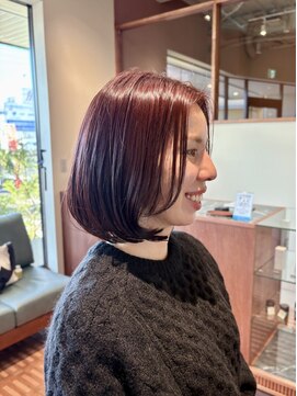 コピエ(kopje) ナチュラルボブ×レッド