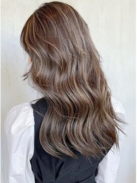 アンジュール 荒田店(UNJOUR.) 20代30代◎透明感ラテカラーブリーチなしミルクティーベージュ