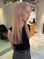 エルム 原宿 表参道(yelm)&nbsp;【ホワイトベージュ×ロング】#ダブルカラー#ケアブリーチ