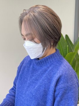 hair salon Heir【4月19日NEW OPEN（予定）】 くびれショート40代50代グレイカラー白髪染め白髪ぼかし