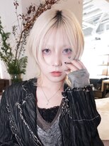 アルバム 銀座(ALBUM GINZA)&nbsp;クラゲヘアーホワイトブロンドマロンベージュ_F20521
