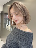 サンド ミュウ 横浜店(sand mieu)&nbsp;韓国ボブ/前髪/顔周り/ベージュカラー/横浜