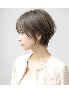 ウィールール 札幌店(WE RULE) 【春の耳かけショートボブ】小顔カット×透けるグレージュカラー
