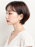 小顔クールショート/ふんわり前髪/ココアブラウンp大宮