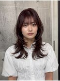 小顔韓国レイヤーカット透明感カラー髪質改善