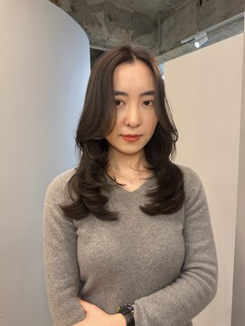 カノエ(canoe) グレージュカラー顔周りレイヤー20代~50代【西新大濠荒戸】