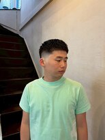 ビーバイエイトジェンツ(Bee by EIGHT GENTS)&nbsp;波巻きツイストスパイラル/リバースセンターパート/心斎橋