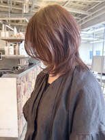 ファンド 千葉(fand)&nbsp;くびれレイヤー/ピンクラベンダー/シースルーウルフカット