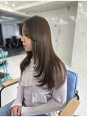 ミルクブラウン ダークパープル ナチュラルショート 髪質改善