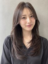テーラヘアー 南柏店(TELAHAIR)&nbsp;柔らかブラウンの韓国レイヤー