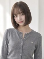 ユーフォリア エヌ 池袋サンシャイン通り店(Euphoria +n)&nbsp;ストレートボブミニボブシースルーバングアッシュベージュ
