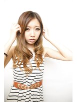 オーバーキャプテンネイキッド(OVER CAPTAIN NAKED)&nbsp;Ａラインロング×人気グレージュグラデーションカラー