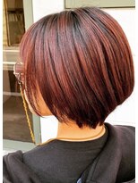 リコモ(Likkle More) レッドオレンジショート担当中嶋【十条 美容室 リコモ】