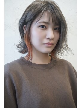 ヘアーサロン 6(hair salon) ミルクティーベージュ×オレンジ