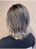 エアタッチ　バレイヤージュ ●シルバー