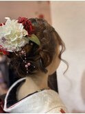 振袖に合うヘアセット