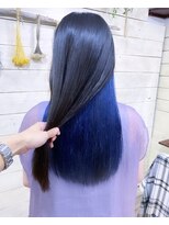 トーク 武庫之荘(TAL'KE)&nbsp;TAL'KE武庫之荘/インナーカラー×ネイビーブルー_94